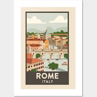 A Vintage Travel Art of Rome - Italy Posters and Art